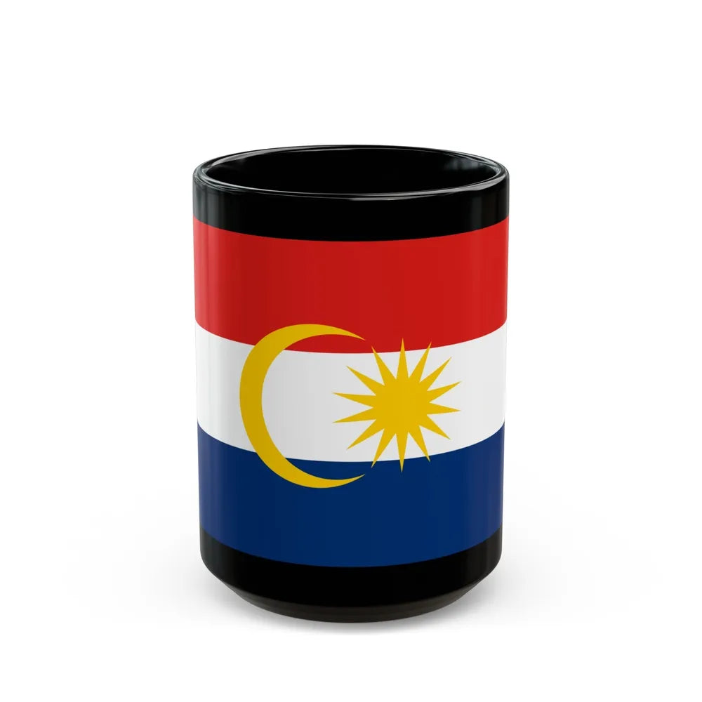 Flag of Labuan Malaysia - Black Coffee Mug-15oz-Go Mug Yourself