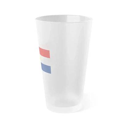 Flag of Labuan Malaysia - Frosted Pint Glass 16oz - Go Mug Yourself
