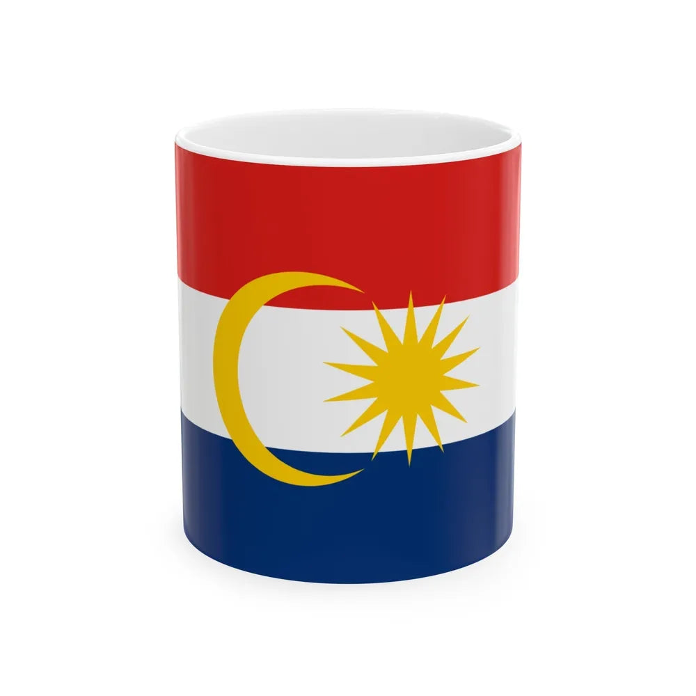 Flag of Labuan Malaysia - White Coffee Mug-11oz-Go Mug Yourself