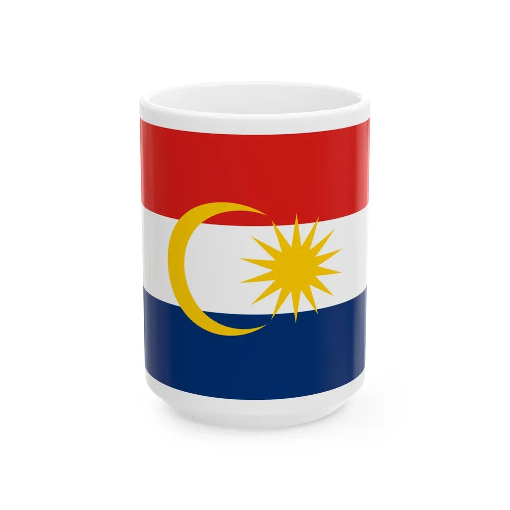 Flag of Labuan Malaysia - White Coffee Mug-15oz-Go Mug Yourself