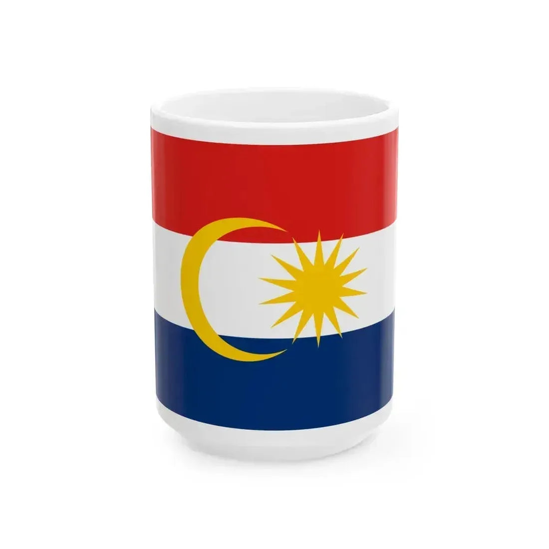Flag of Labuan Malaysia - White Coffee Mug 15oz - Go Mug Yourself