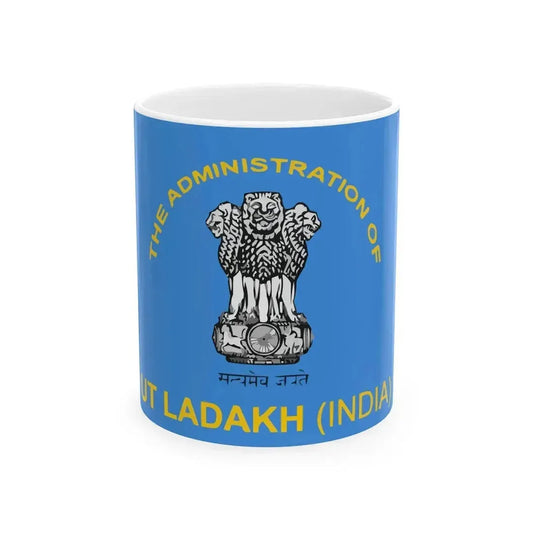 Flag of Ladakh India (India) White Coffee Mug 11oz - Go Mug Yourself