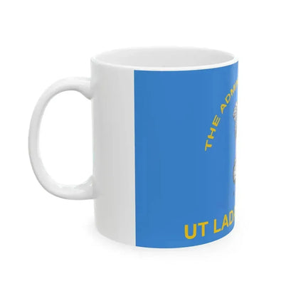 Flag of Ladakh India (India) White Coffee Mug - Go Mug Yourself