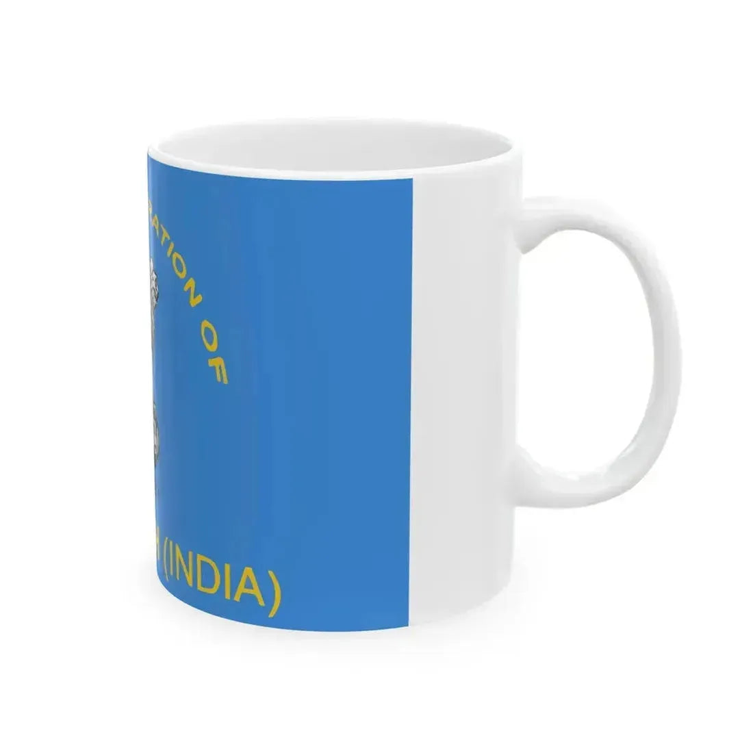 Flag of Ladakh India (India) White Coffee Mug - Go Mug Yourself