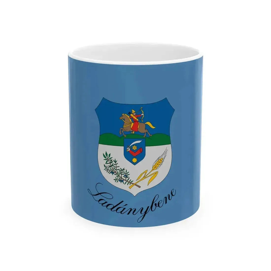Flag of Ladanybene (Hungary) White Coffee Mug 11oz - Go Mug Yourself
