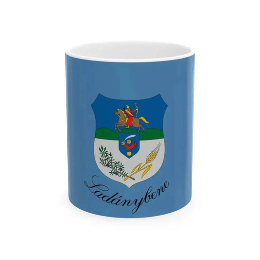 Flag of Ladanybene (Hungary) White Coffee Mug 11oz - Go Mug Yourself