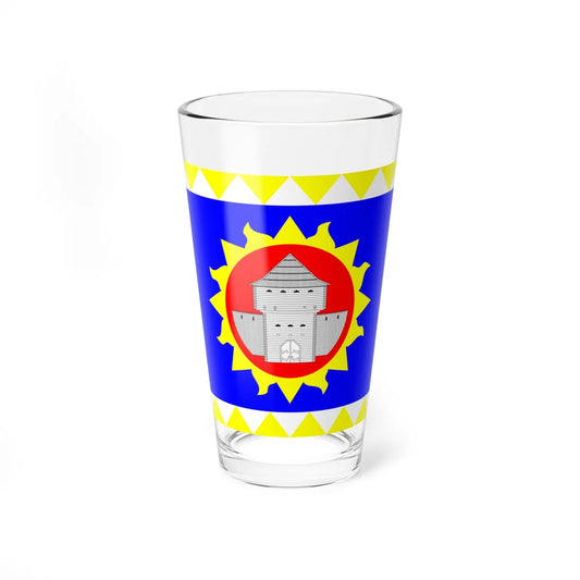 Flag of Ladyzhyn (Ukraine) Pint Glass 16oz 16oz - Go Mug Yourself