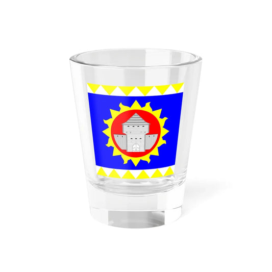 Flag of Ladyzhyn (Ukraine) Shot Glass 1.5oz 1.5oz - Go Mug Yourself