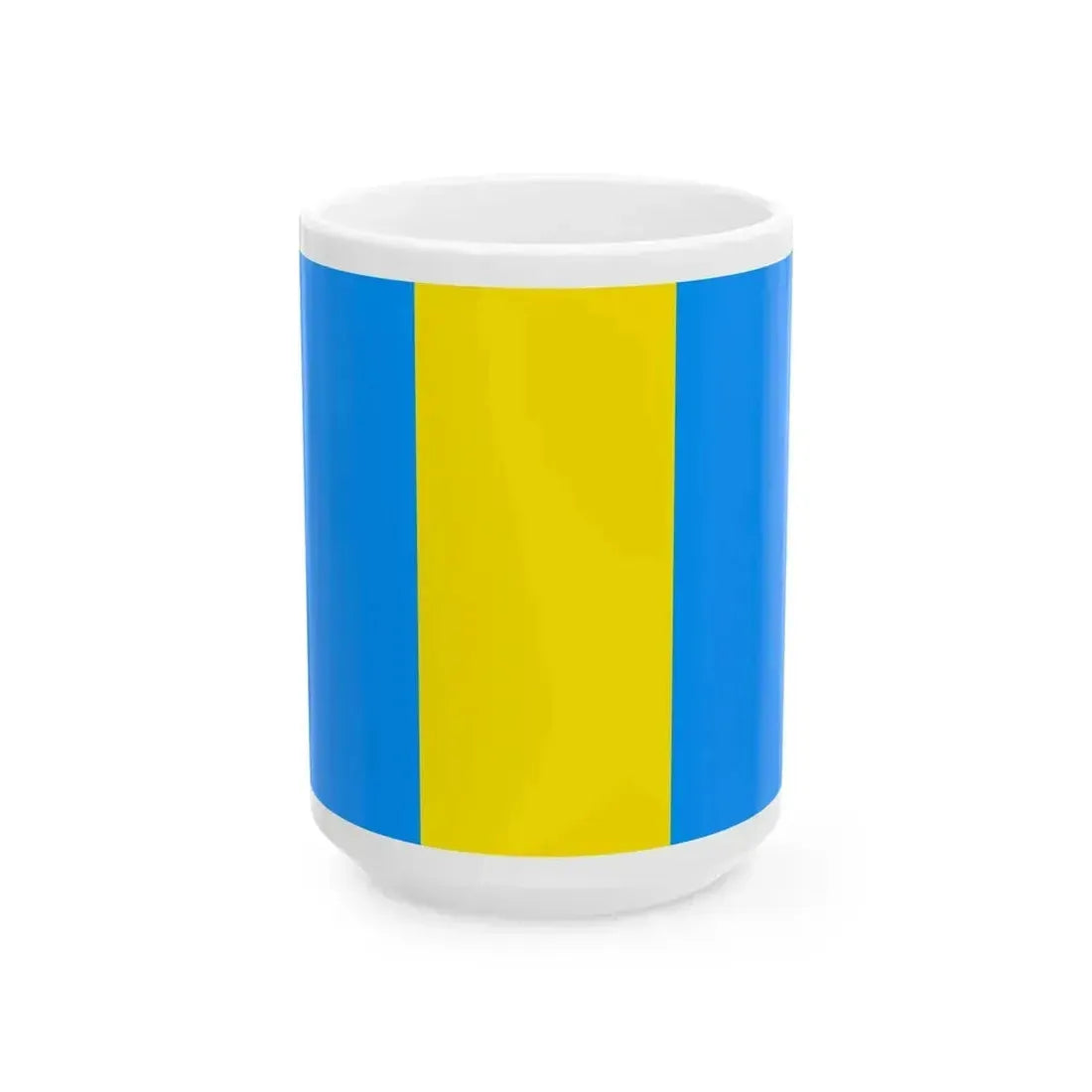 Flag of Laeken Belgium (Belgium) White Coffee Mug 15oz - Go Mug Yourself