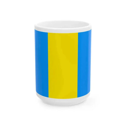 Flag of Laeken Belgium (Belgium) White Coffee Mug 15oz - Go Mug Yourself