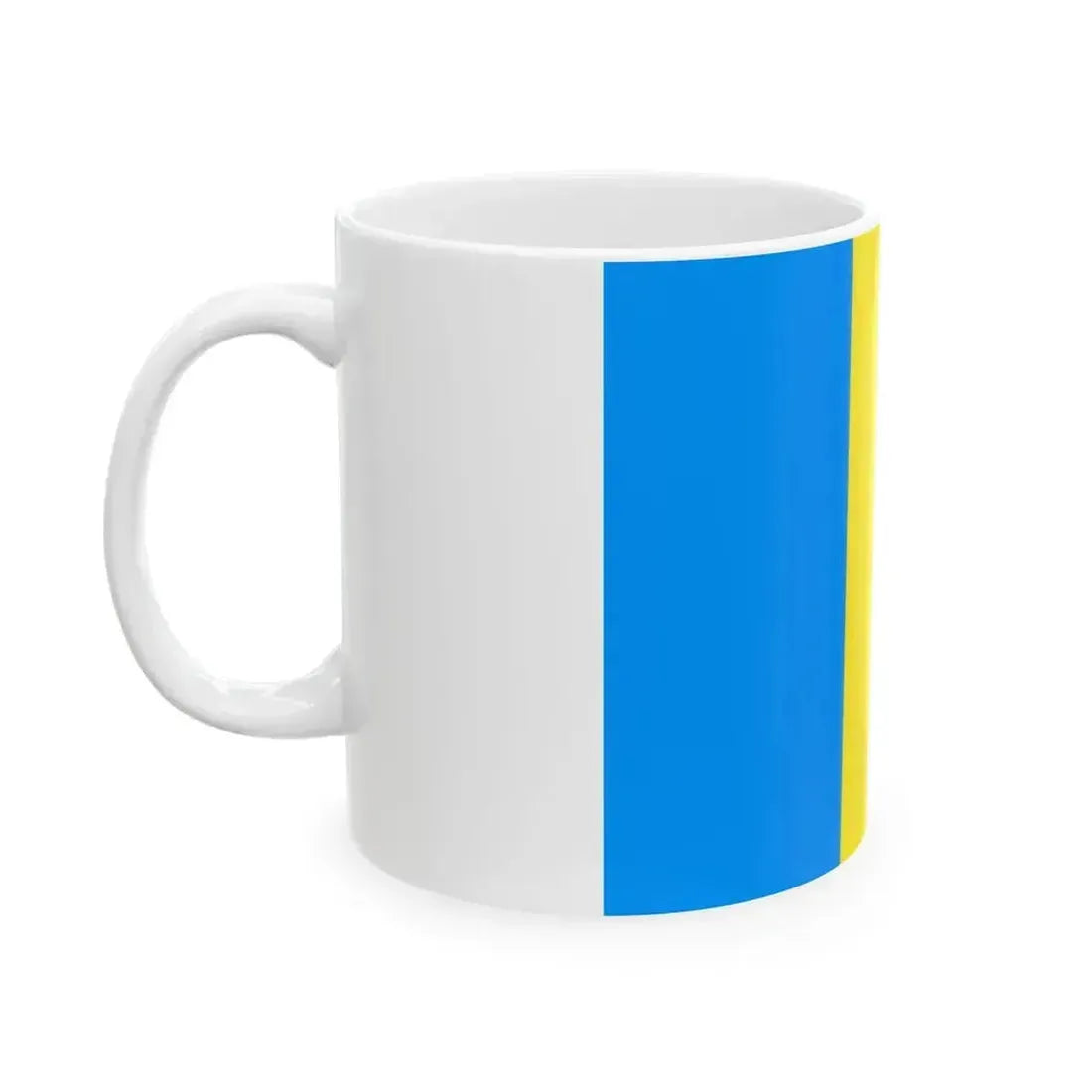 Flag of Laeken Belgium (Belgium) White Coffee Mug - Go Mug Yourself