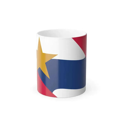 Flag of Lafayette, Indiana - Color Changing Coffee Mug 11oz - Go Mug Yourself