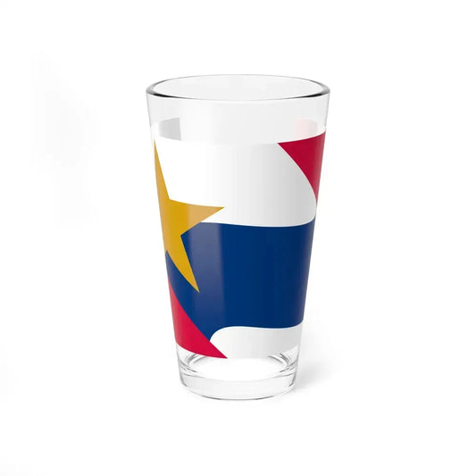 Flag of Lafayette, Indiana - Pint Glass 16oz 16oz - Go Mug Yourself