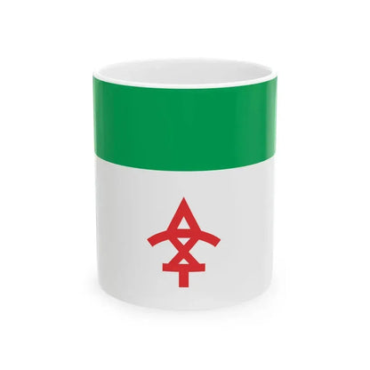 Flag of Lagodekhi Municipality (Georgia) White Coffee Mug 11oz - Go Mug Yourself