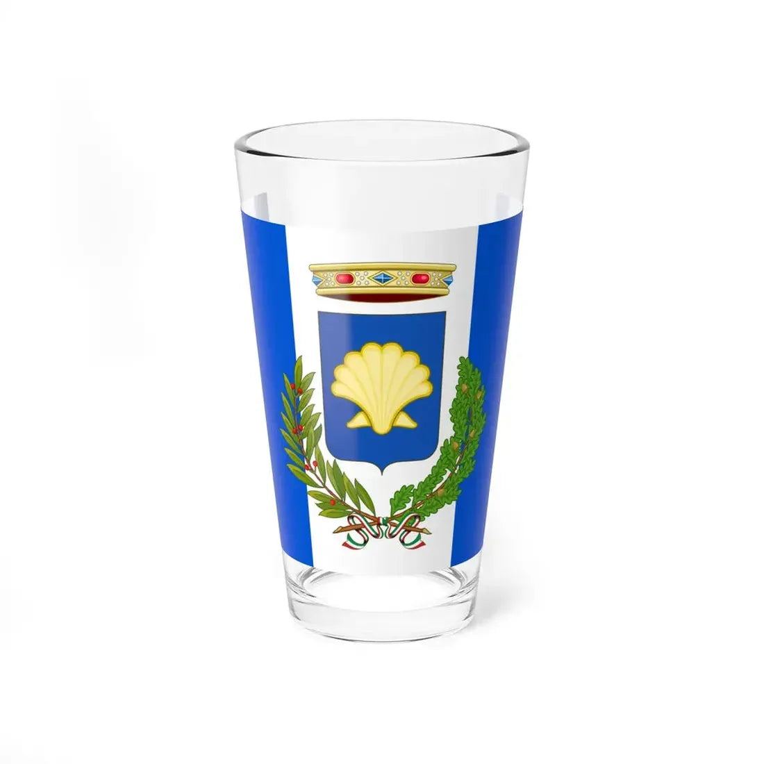 Flag of Lagosanto (Italy) Pint Glass 16oz 16oz - Go Mug Yourself