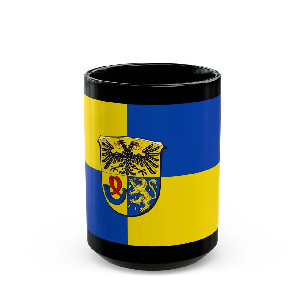 Flag of Lahn Dill Kreises Germany - Black Coffee Mug-15oz-Go Mug Yourself