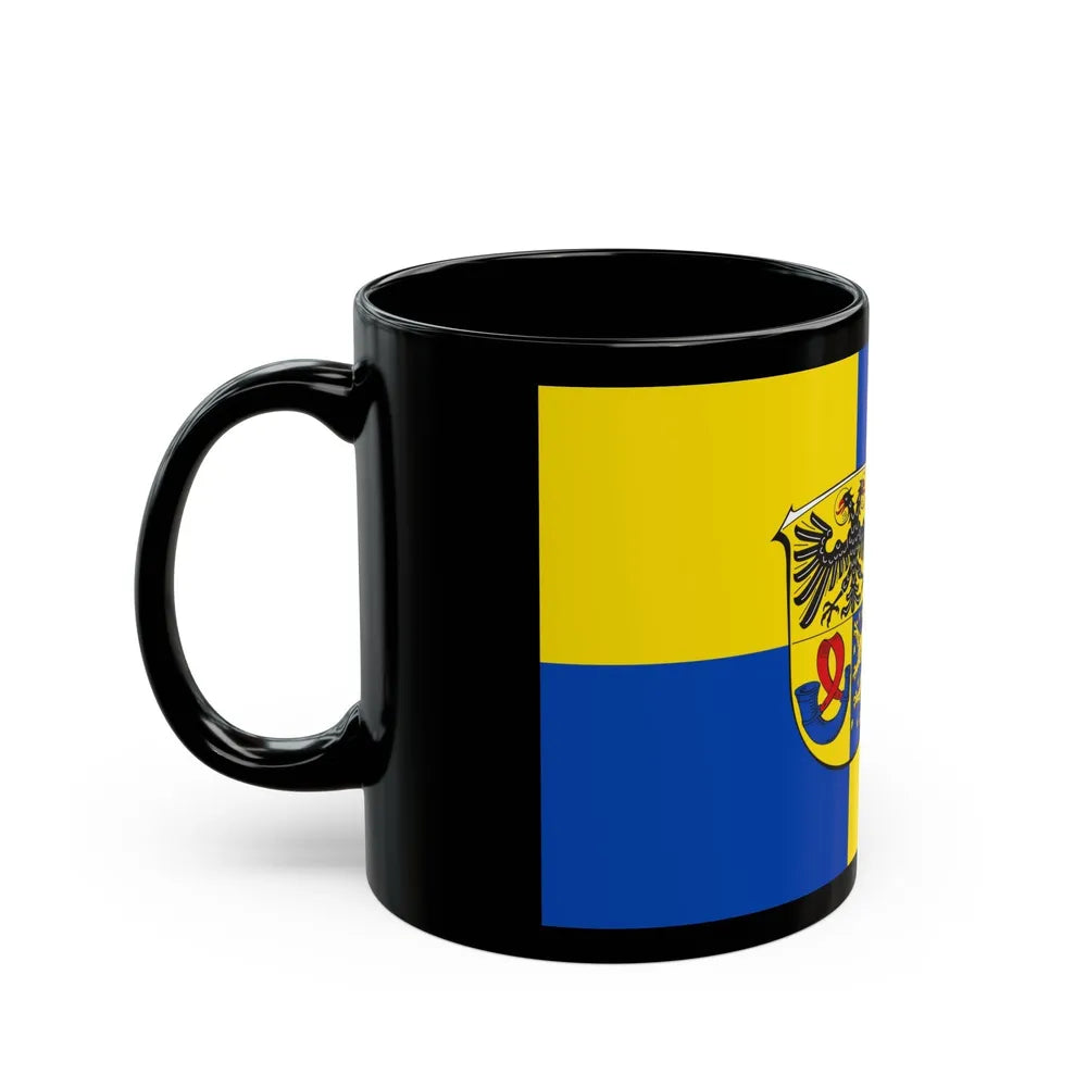 Flag of Lahn Dill Kreises Germany - Black Coffee Mug-Go Mug Yourself