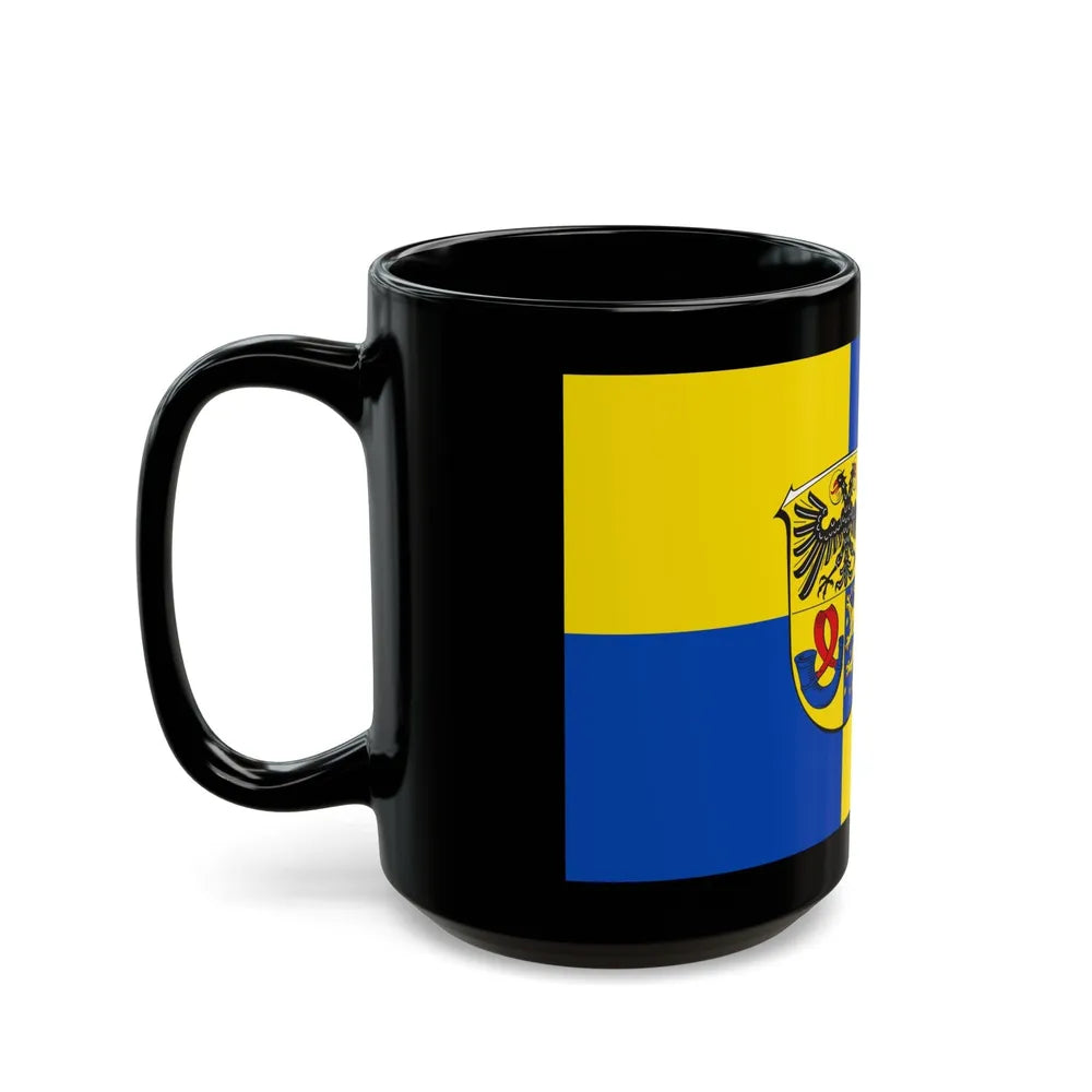 Flag of Lahn Dill Kreises Germany - Black Coffee Mug-Go Mug Yourself