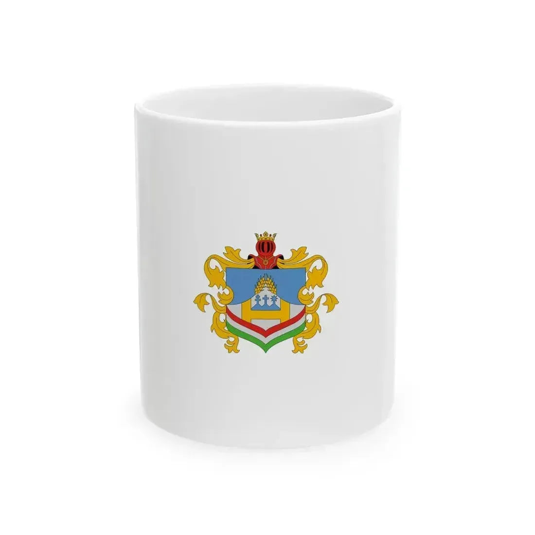 Flag of Lajoskomarom (Hungary) White Coffee Mug 11oz - Go Mug Yourself