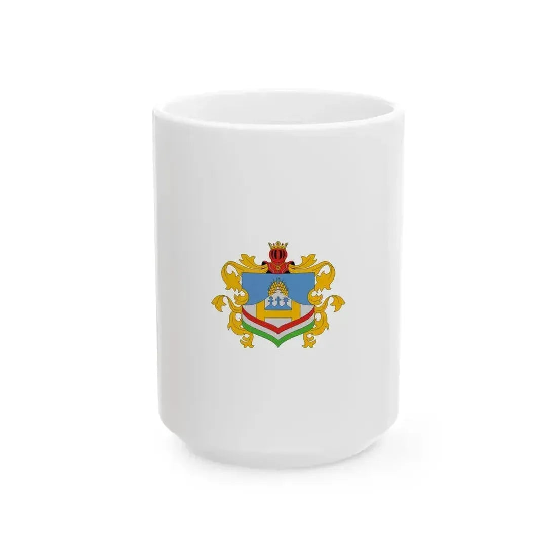 Flag of Lajoskomarom (Hungary) White Coffee Mug 15oz - Go Mug Yourself