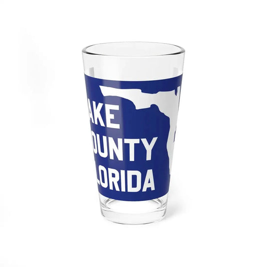 Flag of Lake County Florida (United States) Pint Glass 16oz 16oz - Go Mug Yourself
