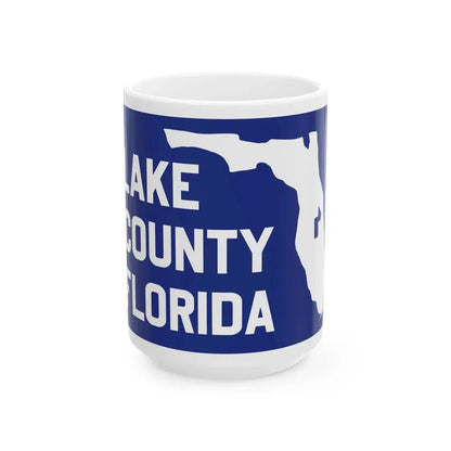 Flag of Lake County Florida (United States) White Coffee Mug 15oz - Go Mug Yourself