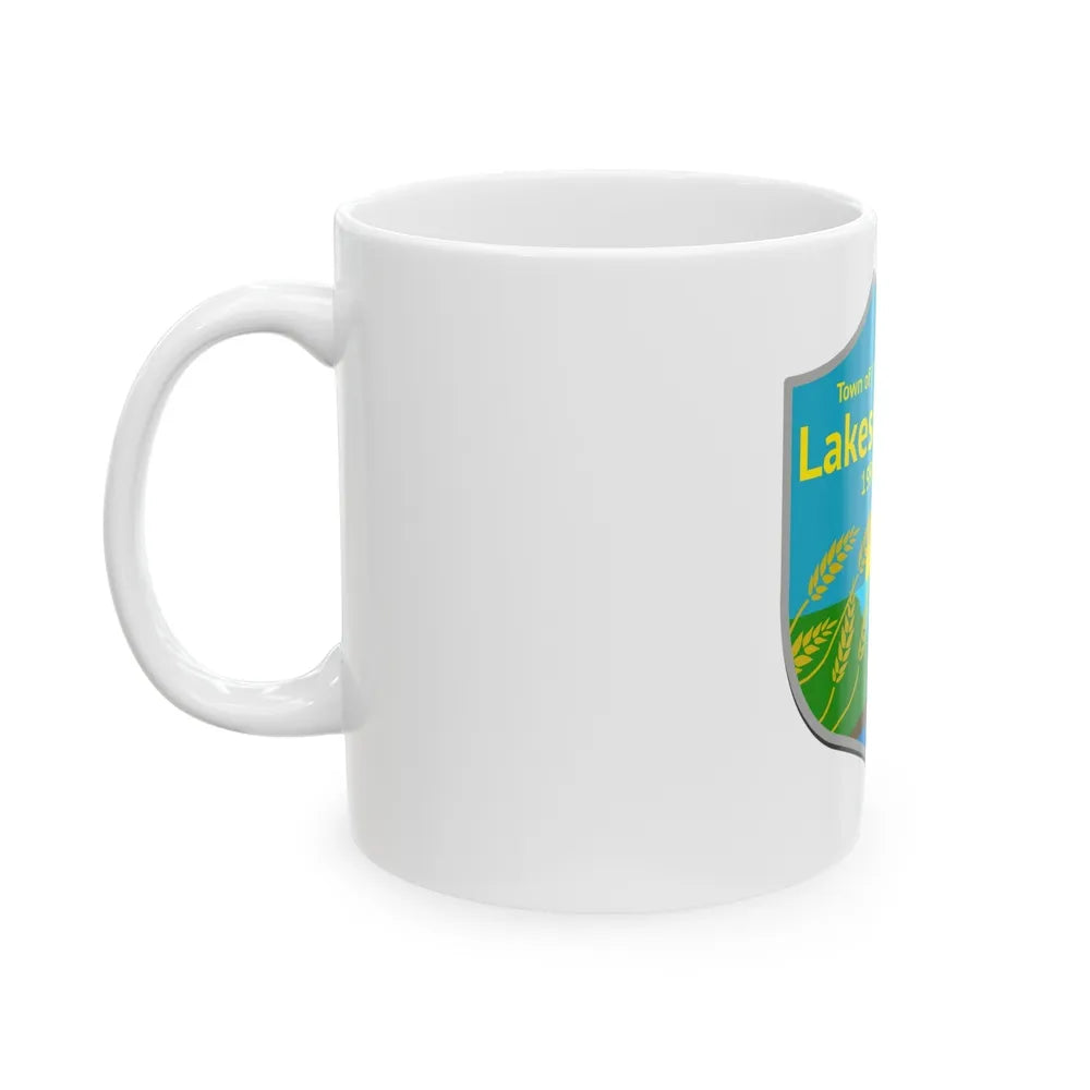 Flag of Lakeshore Ontario Canada - White Coffee Mug-Go Mug Yourself