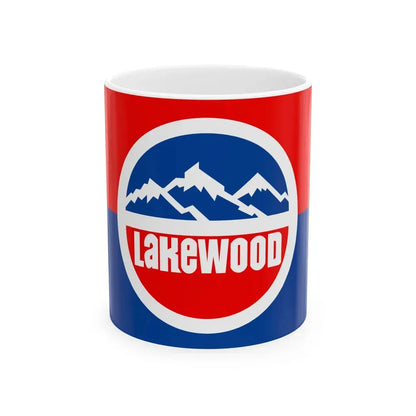 Flag of Lakewood Colorado (United States) White Coffee Mug 11oz - Go Mug Yourself