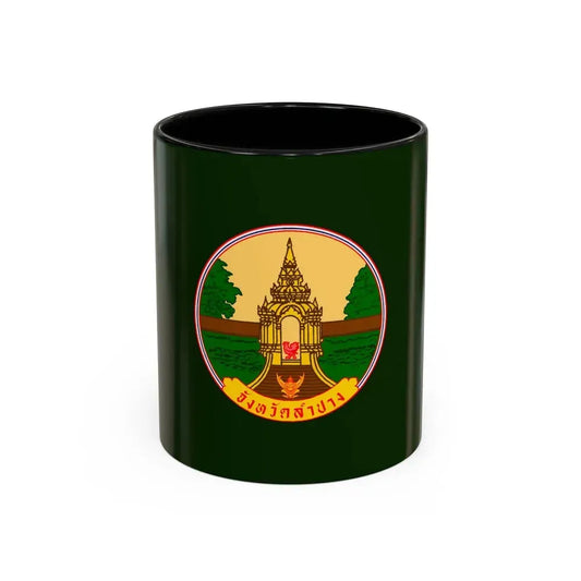 Flag of Lampang Province Thailand - Accent Coffee Mug 11oz Black - Go Mug Yourself