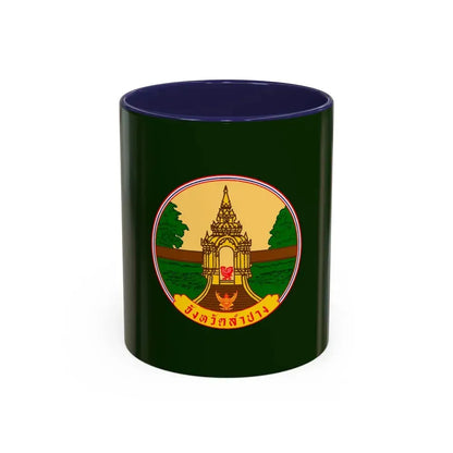 Flag of Lampang Province Thailand - Accent Coffee Mug 11oz Navy - Go Mug Yourself