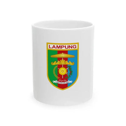 Flag of Lampung Indonesia - White Coffee Mug 11oz - Go Mug Yourself