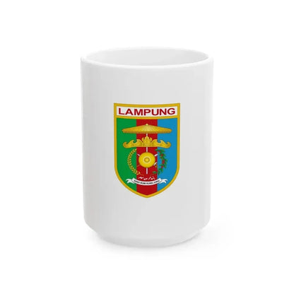 Flag of Lampung Indonesia - White Coffee Mug 15oz - Go Mug Yourself