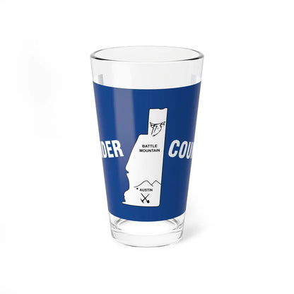 Flag of Lander County Nevada (United States) Pint Glass 16oz 16oz - Go Mug Yourself