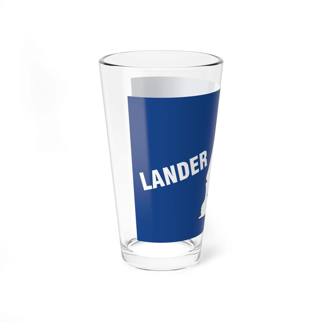 Flag of Lander County Nevada (United States) Pint Glass 16oz - Go Mug Yourself