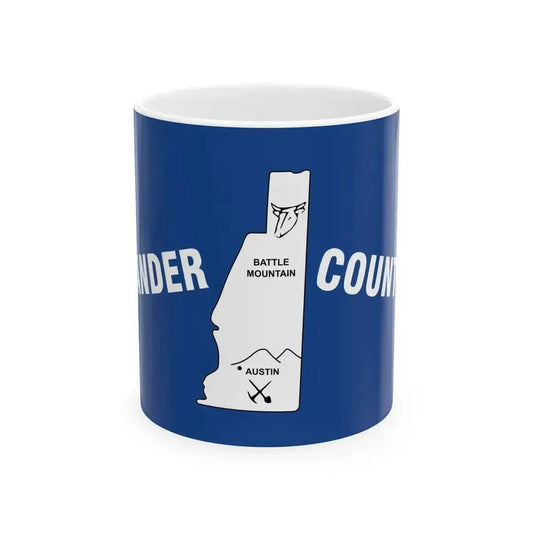 Flag of Lander County Nevada (United States) White Coffee Mug 11oz - Go Mug Yourself