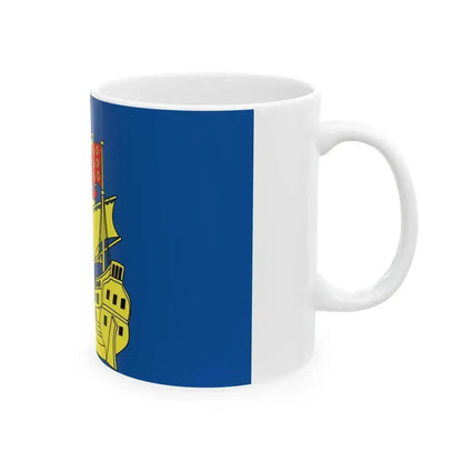 Flag of Landerneau (France) White Coffee Mug - Go Mug Yourself