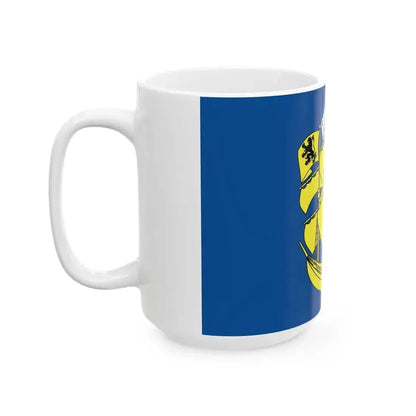 Flag of Landerneau (France) White Coffee Mug - Go Mug Yourself