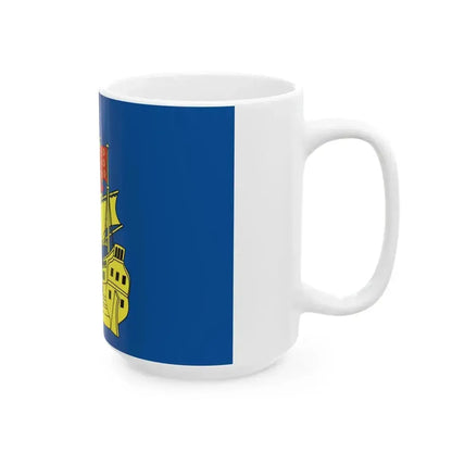 Flag of Landerneau (France) White Coffee Mug - Go Mug Yourself