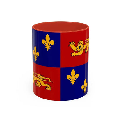 Flag of Landes France - Accent Coffee Mug 11oz Red - Go Mug Yourself
