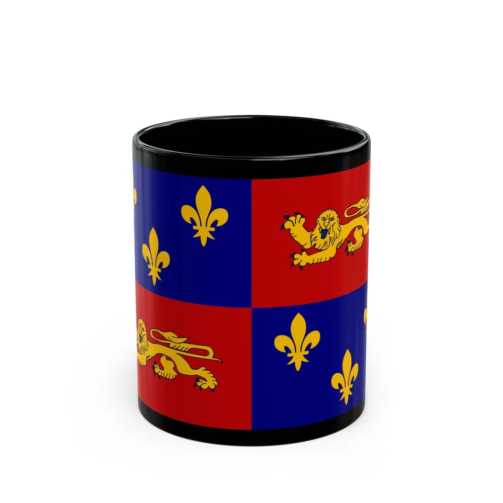 Flag of Landes France - Black Coffee Mug-11oz-Go Mug Yourself