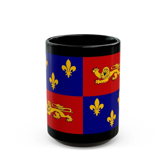 Flag of Landes France - Black Coffee Mug-15oz-Go Mug Yourself