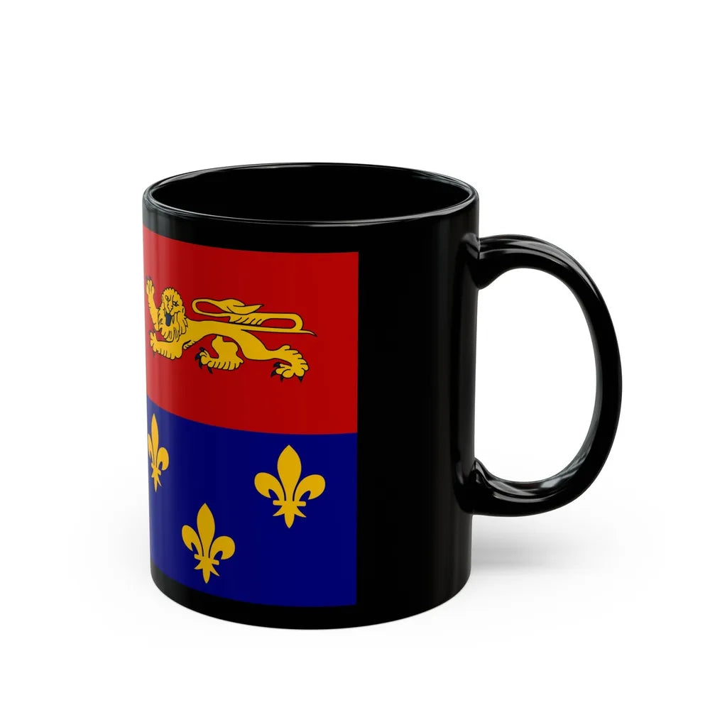 Flag of Landes France - Black Coffee Mug-Go Mug Yourself