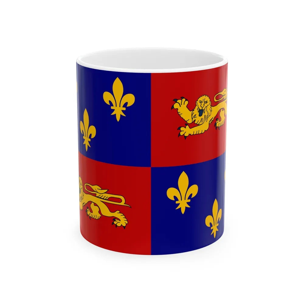 Flag of Landes France - White Coffee Mug-11oz-Go Mug Yourself