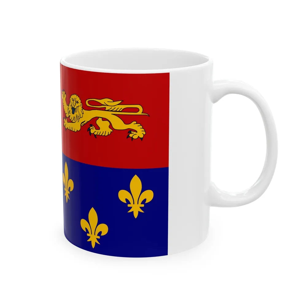 Flag of Landes France - White Coffee Mug-Go Mug Yourself