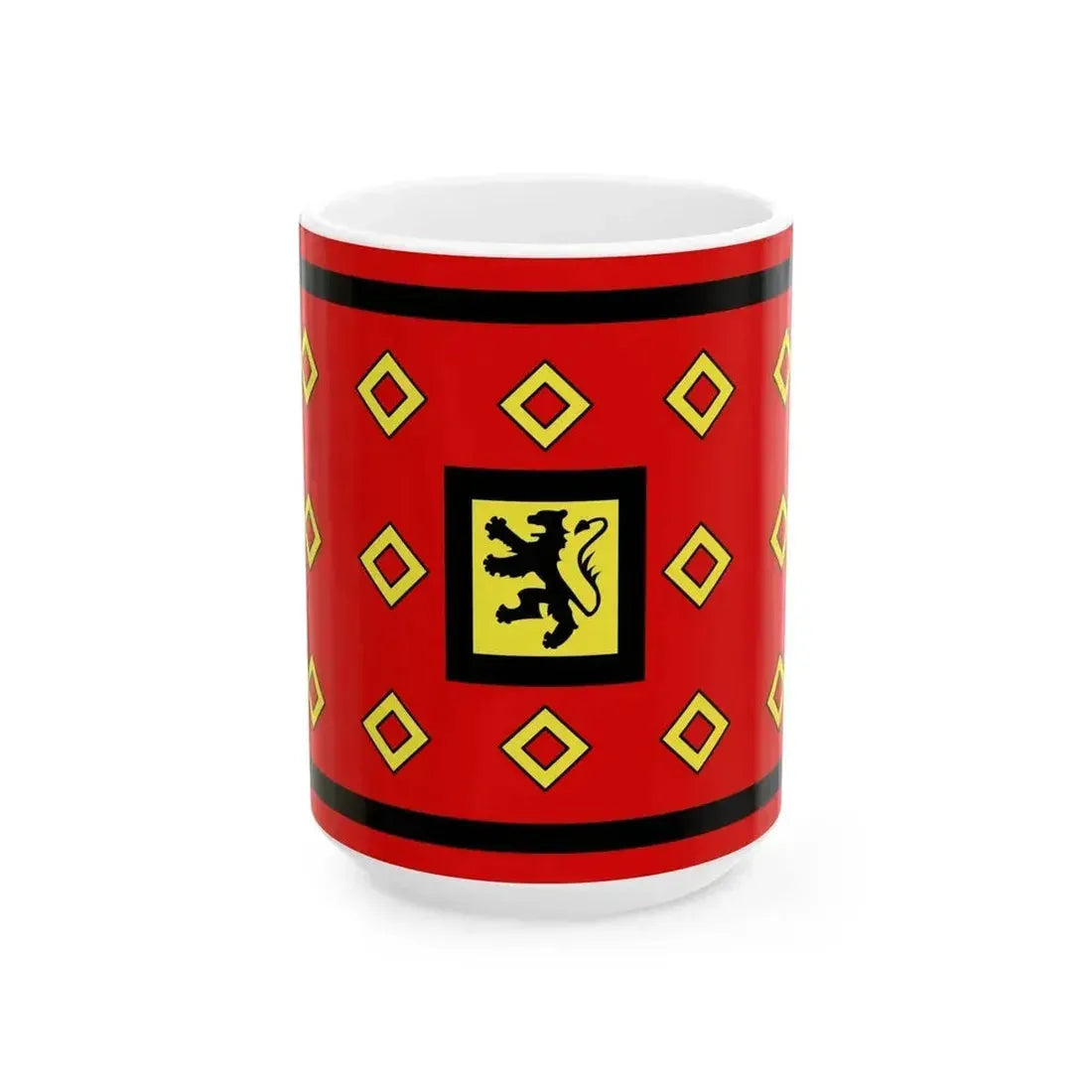 Flag of Landivisiau (France) White Coffee Mug 15oz - Go Mug Yourself
