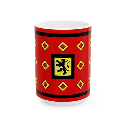 Flag of Landivisiau (France) White Coffee Mug 15oz - Go Mug Yourself