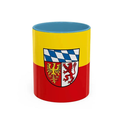 Flag of Landsberg am Lech Germany - Accent Coffee Mug 11oz Light Blue - Go Mug Yourself