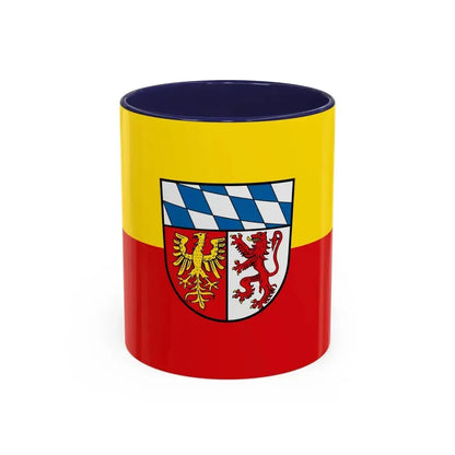 Flag of Landsberg am Lech Germany - Accent Coffee Mug 11oz Navy - Go Mug Yourself