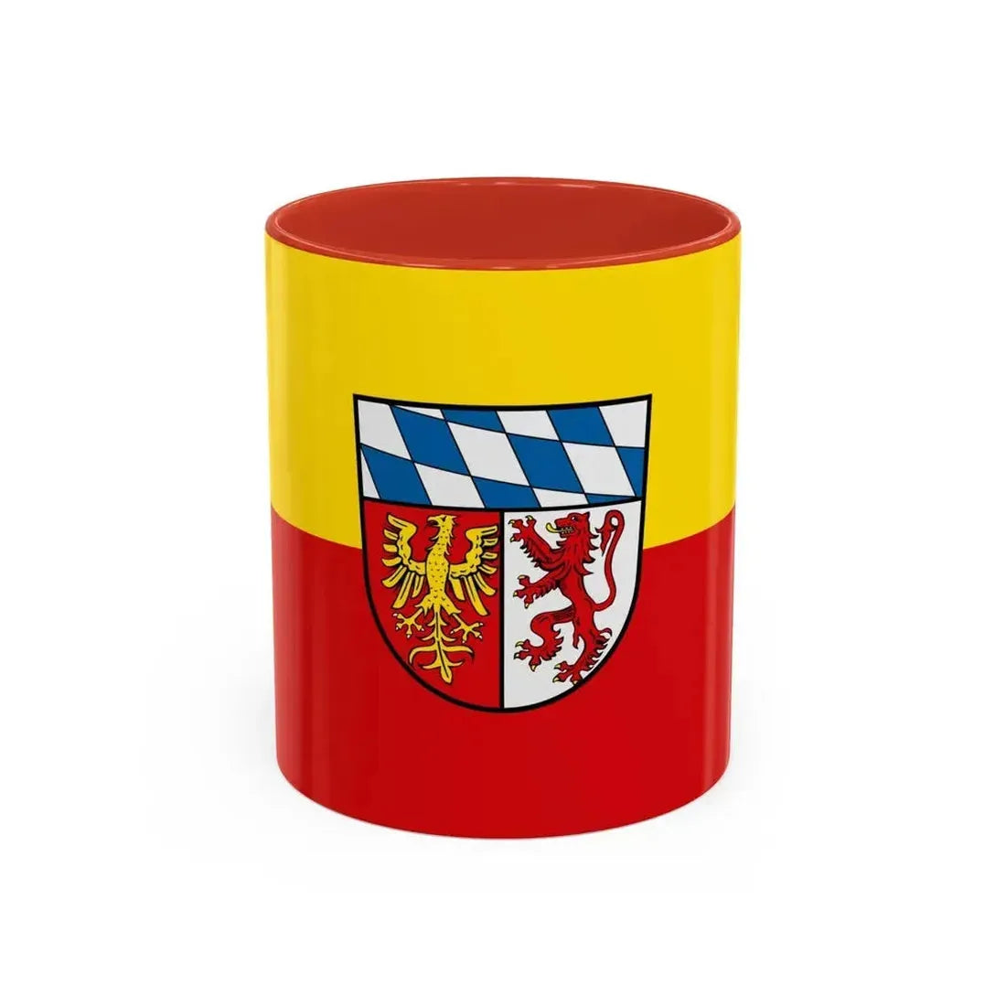 Flag of Landsberg am Lech Germany - Accent Coffee Mug 11oz Red - Go Mug Yourself