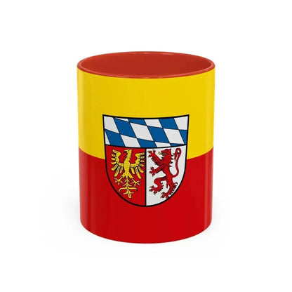 Flag of Landsberg am Lech Germany - Accent Coffee Mug 11oz Red - Go Mug Yourself